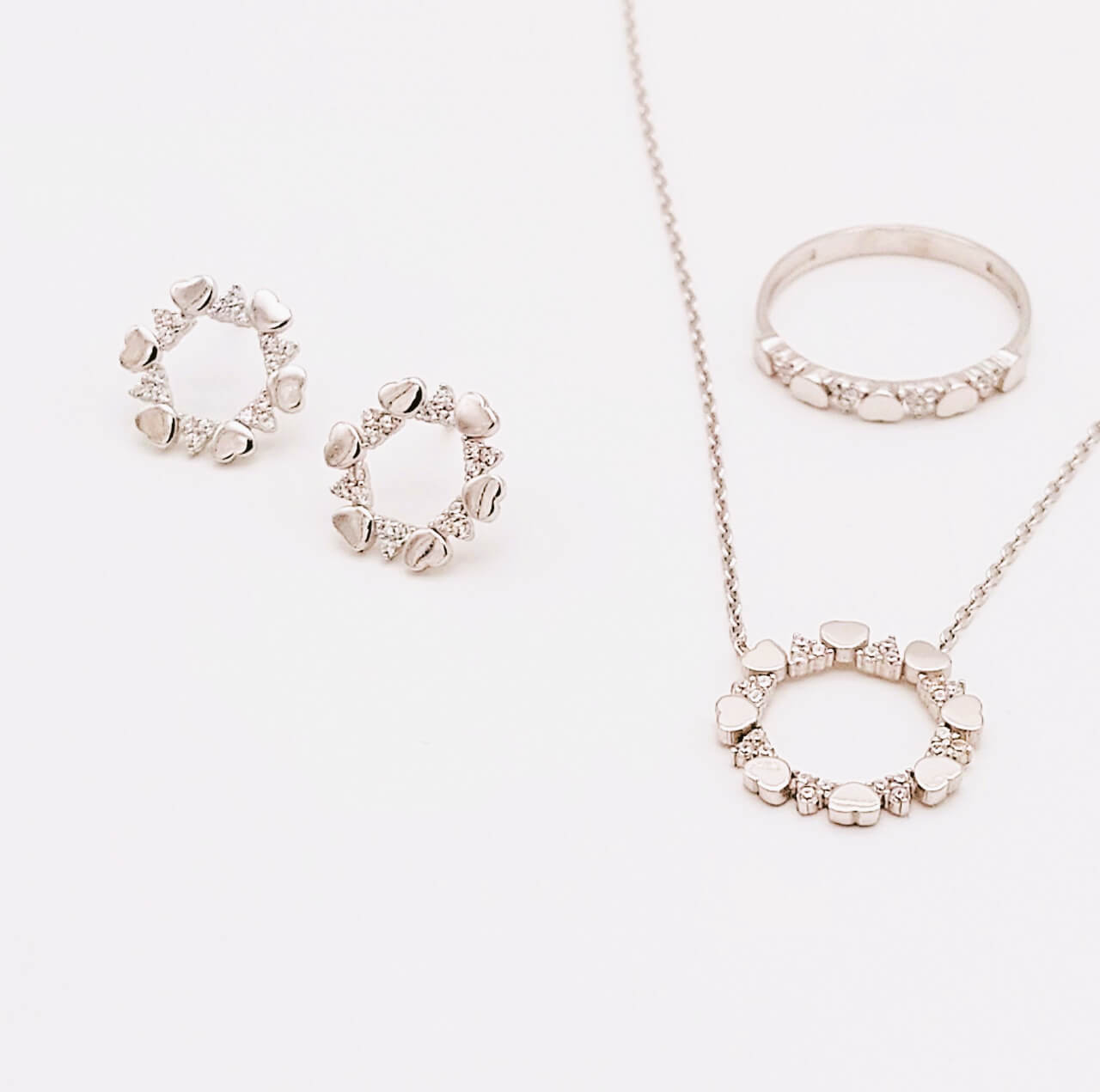 Conjunto de plata Amore 2