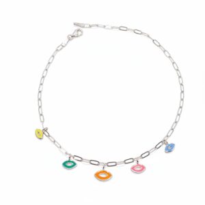 pulsera-tobillera-plata-isquia-dorada-plateada-ovalada-de-navets-de-colores-gioccosilver