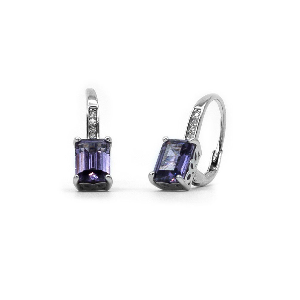 pendientes-de-plata-caliope-morado-violeta-cuadrado-circonita-cuelgan-fiesta-bodas-gioccosilver