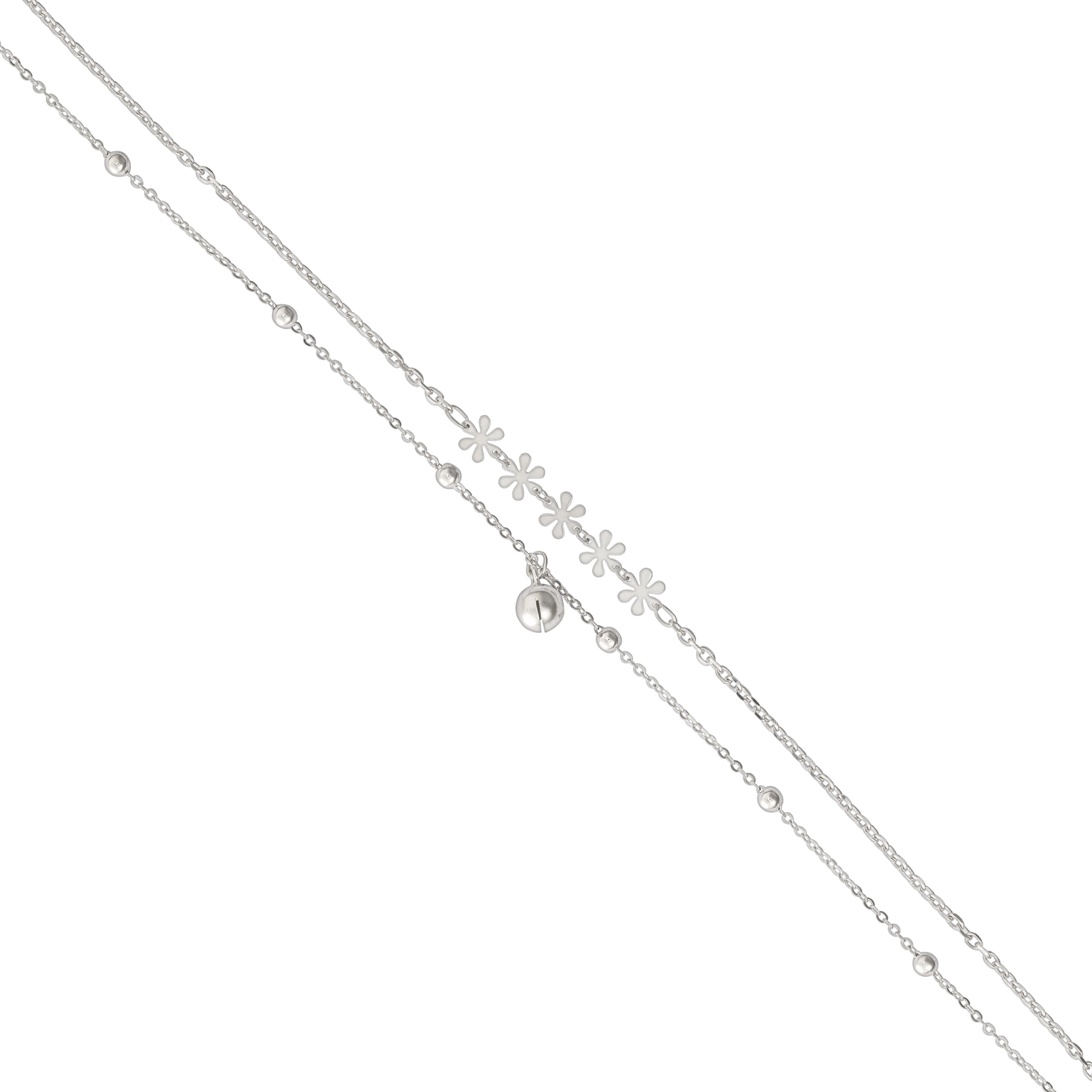 pulsera-tobillera-doble-plata-holly-plateado-cascabel-flores-gioccosilver