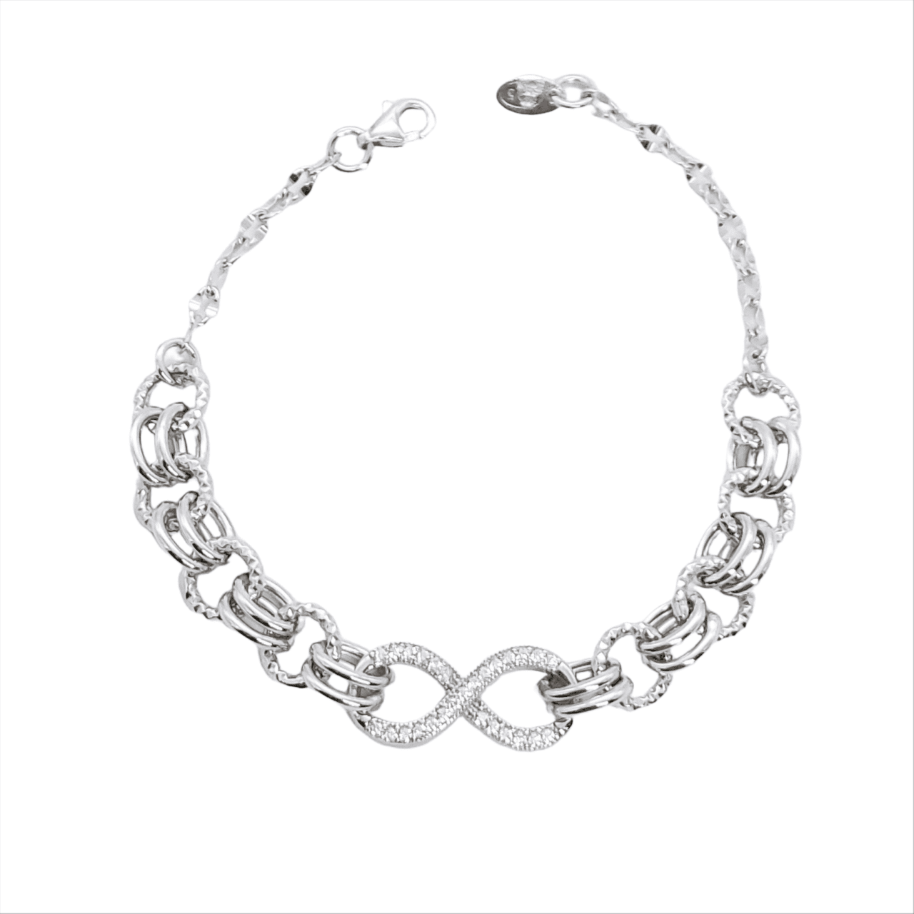 pulsera-de-plata-toscana-infinito-circonitas-dise&ntilde;o-ovales-gioccosilver