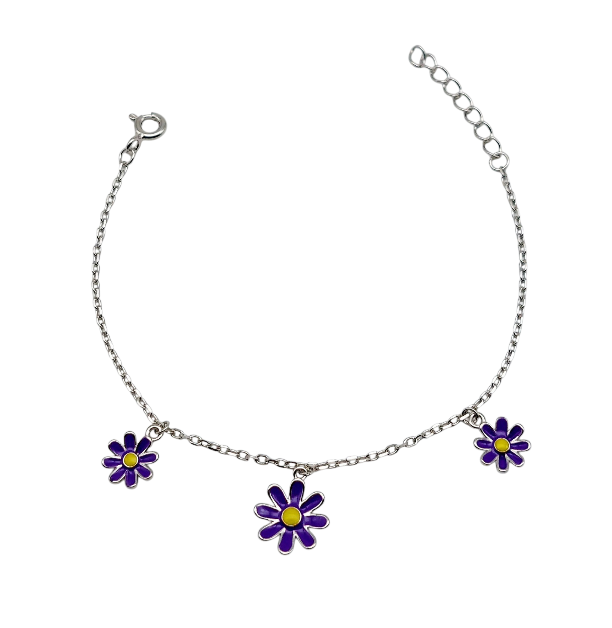 pulsera-amber-de-plata-de-ley-flor-esmalte-azul-morado-ajustable-13cm-a-19cm-giocco-kids-gioccosilver