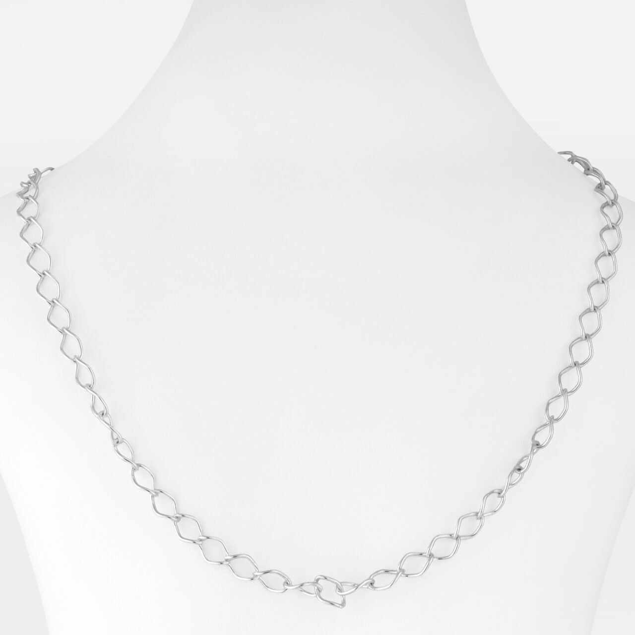 Cadenas de plata blanca