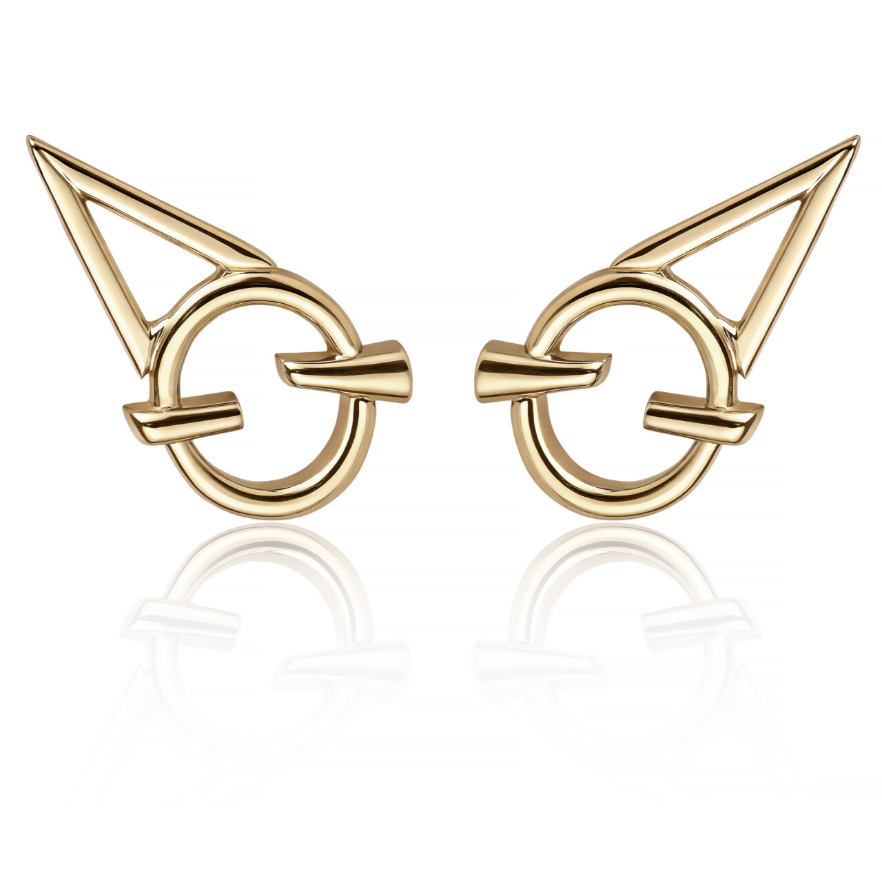 pendientes-giocco-rebel-plata-de-primera-ley-925-rodio-dorado-dise&ntilde;o-exclusivo-original-de-diario-largo-16-milimetros-cierre-presion-gioccosliver